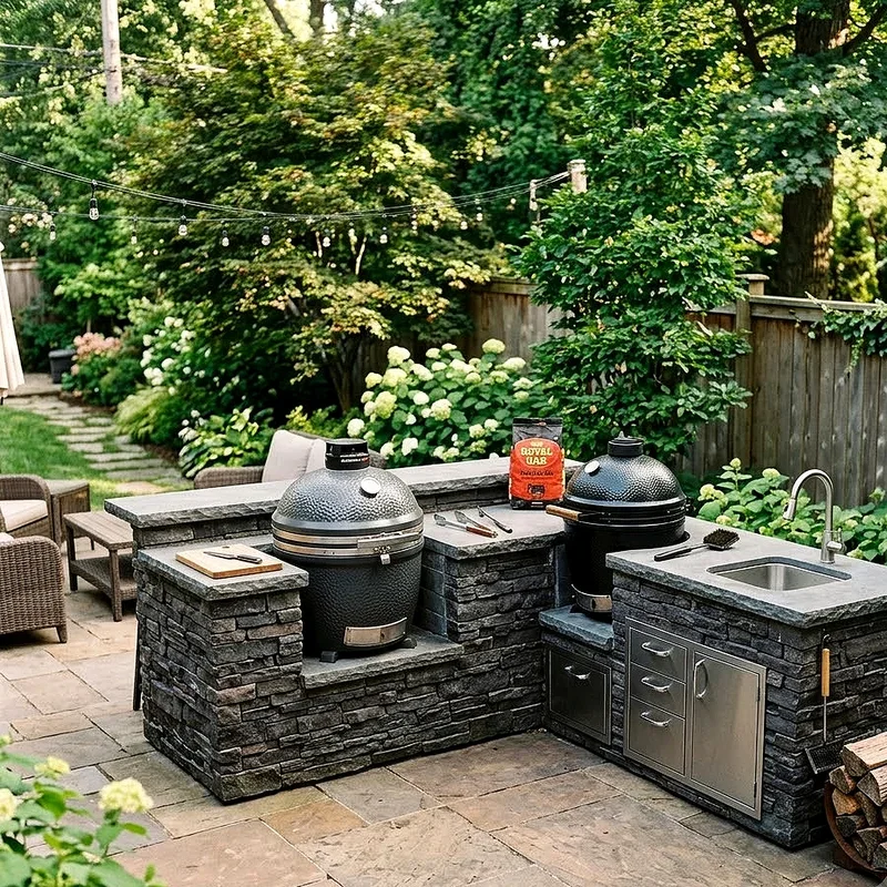 Kamado Outdoor Kitchen Ideas
