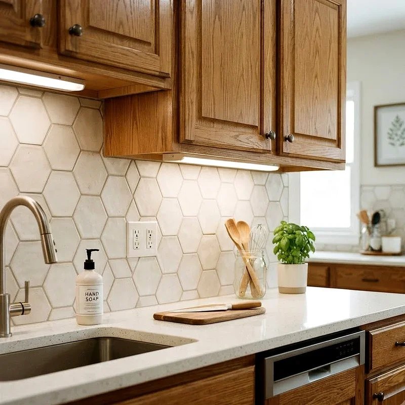 Kitchen Backsplash Ideas With Oak Cabinets