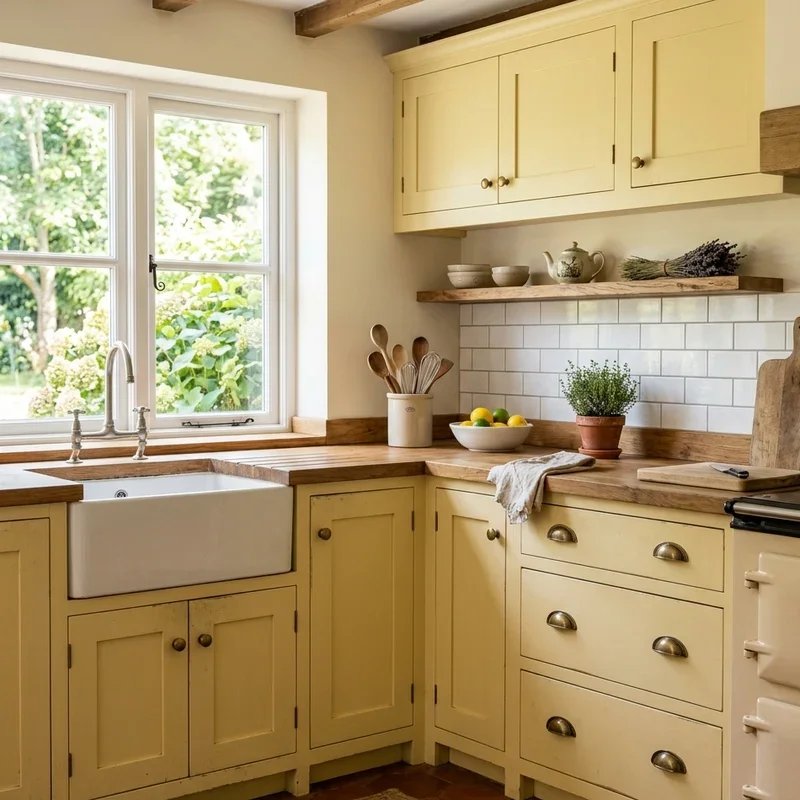 Yellow Kitchen Cabinets Ideas