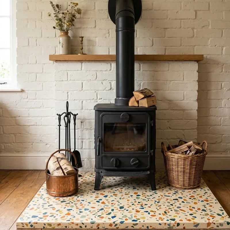 Wood Burning Stove Hearth Ideas