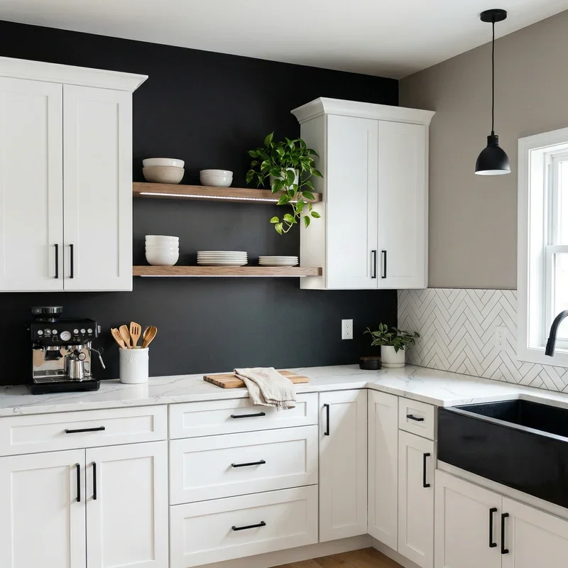 Kitchen Wall Color Ideas with White Cabinets