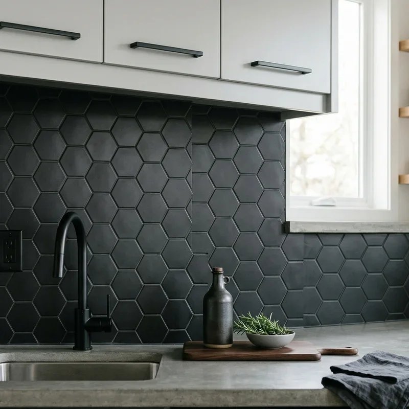 Hexagon Backsplash Ideas