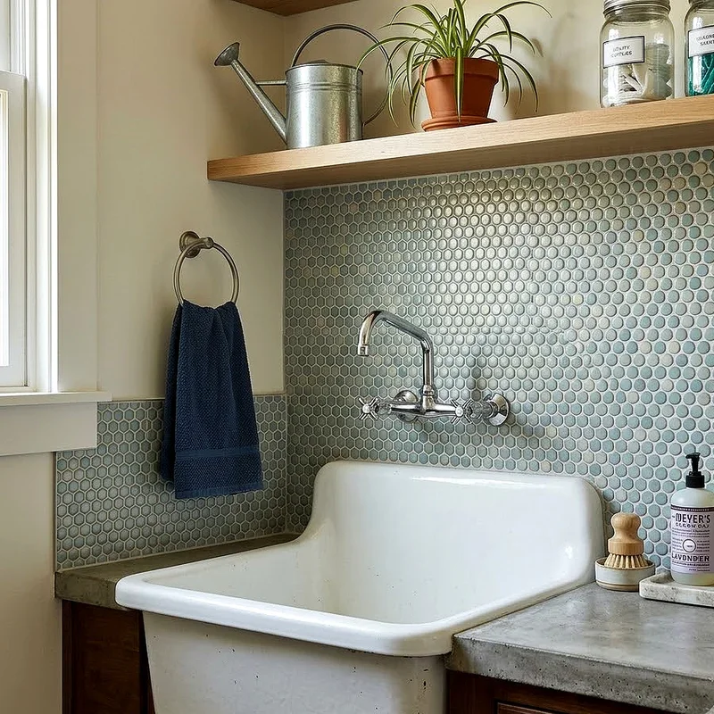 Utility Sink Backsplash Ideas