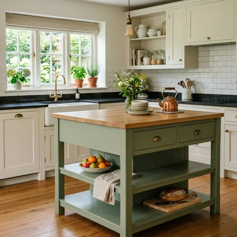 Green Kitchen Island Ideas