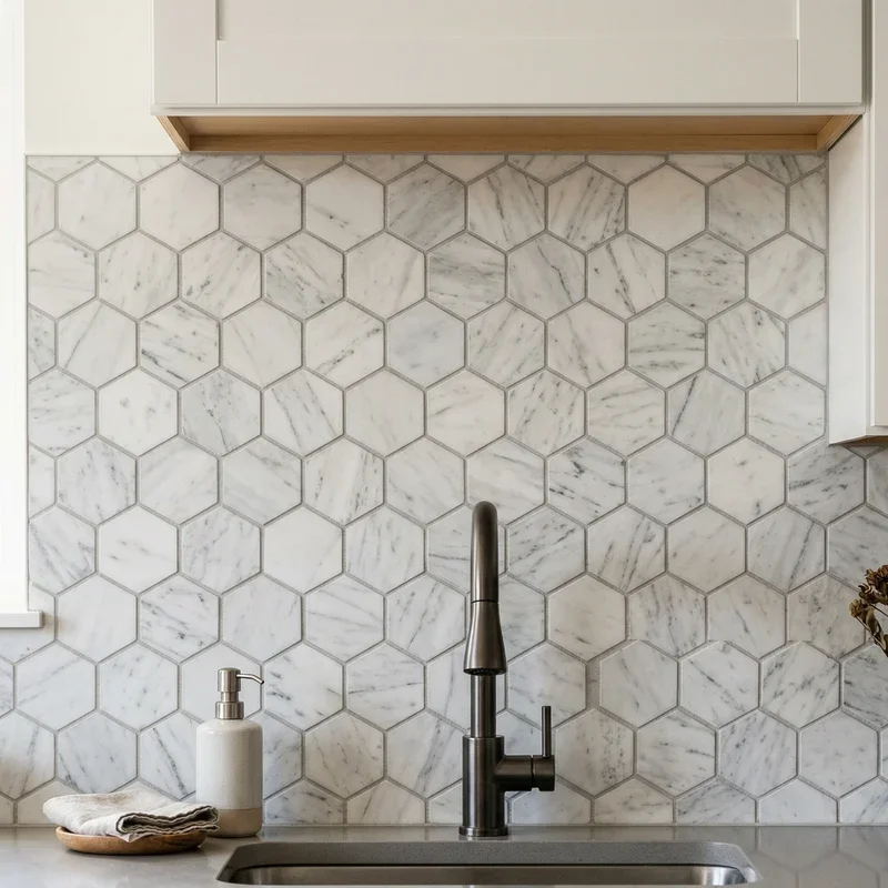 Hexagon Backsplash Ideas