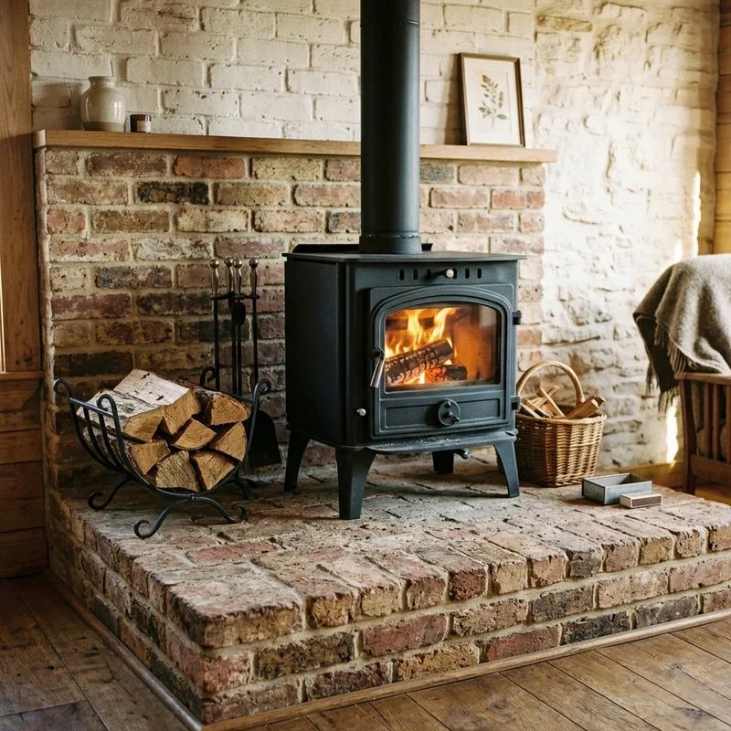 Wood Burning Stove Hearth Ideas