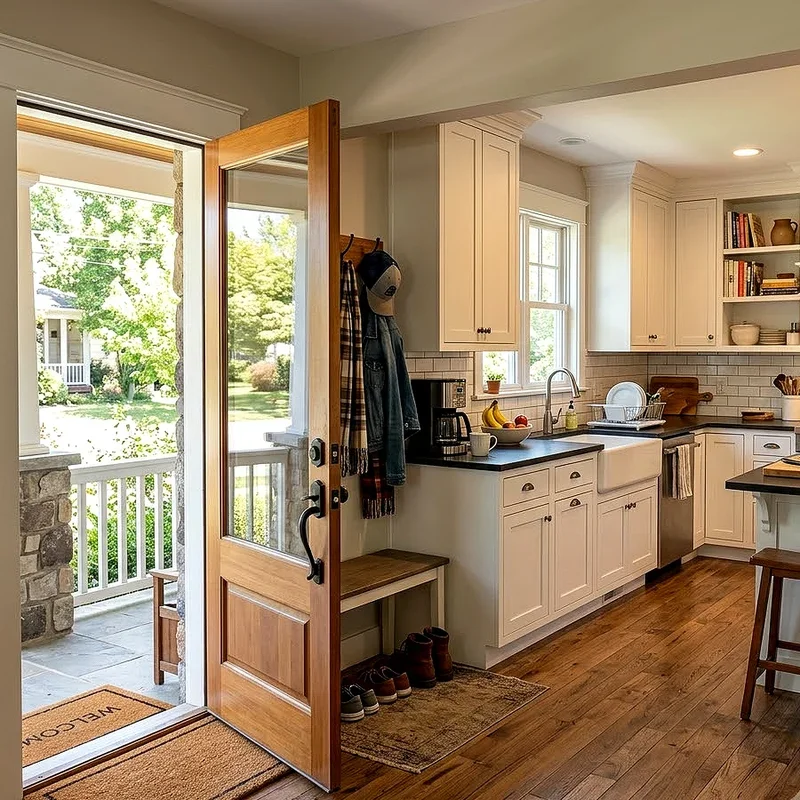 Front Door Into Kitchen Ideas