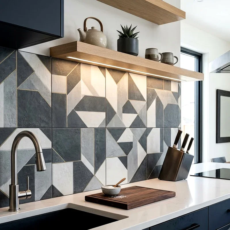 Large Tile Backsplash Ideas