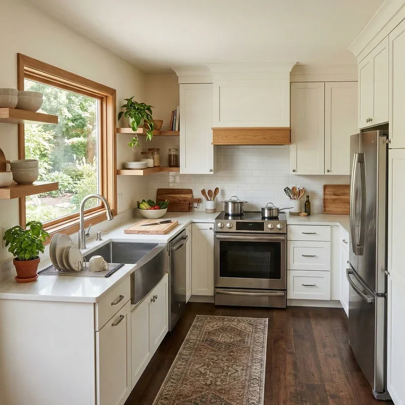 Square Kitchen Layout Ideas