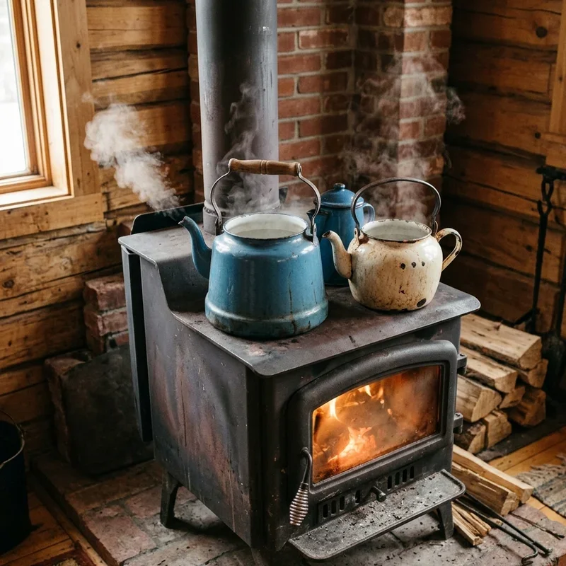 Wood Stove Humidifier Ideas