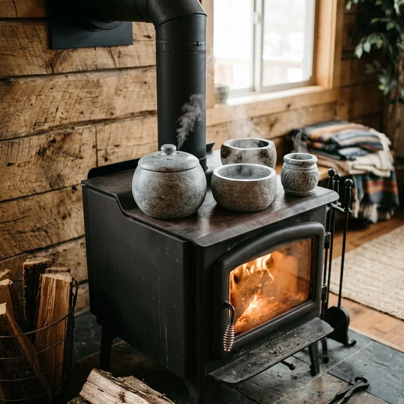 Wood Stove Humidifier Ideas