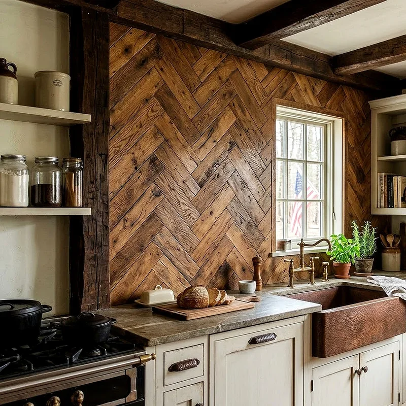Wooden Backsplash Ideas