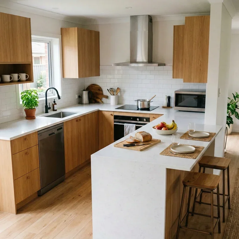 Square Kitchen Layout Ideas