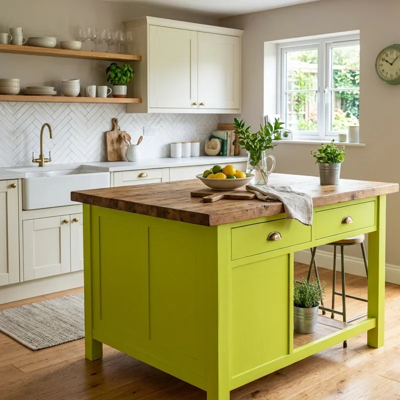 Green Kitchen Island Ideas