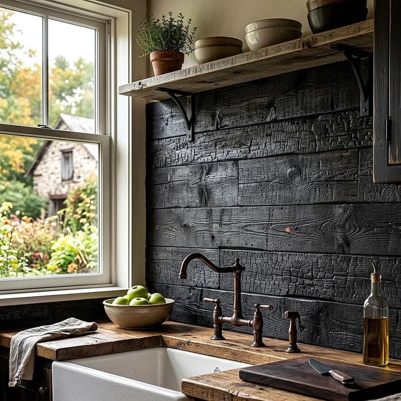 Wooden Backsplash Ideas