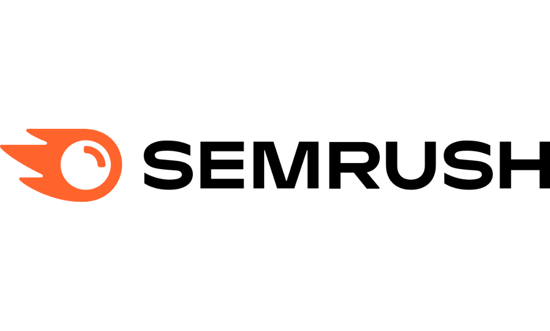 A logo with a stylized orange shooting star or comet next to the text 'SEMRUSH'.