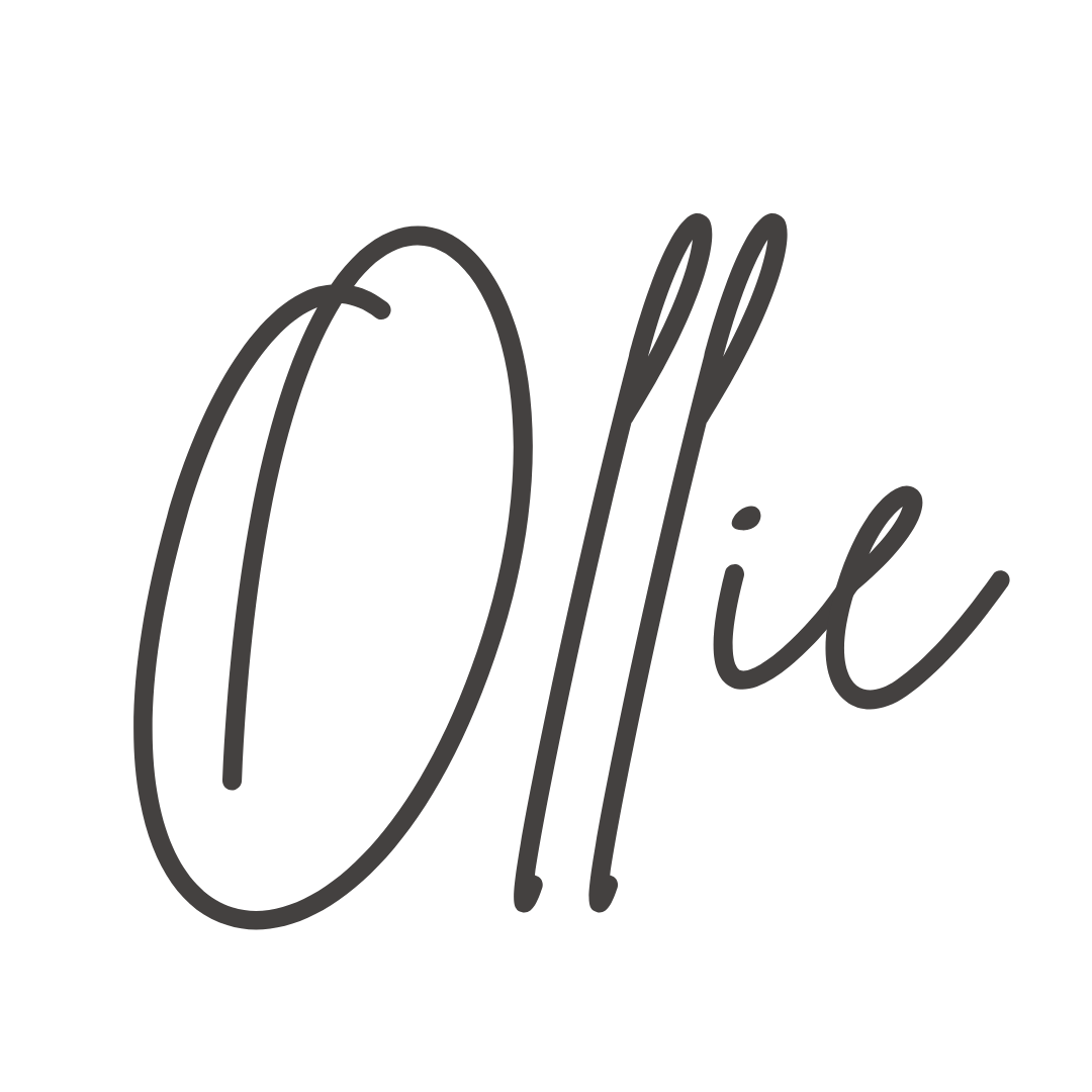 Black background with the word "Ollie" written in gray, cursive font.