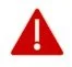Red warning triangle with an exclamation mark inside