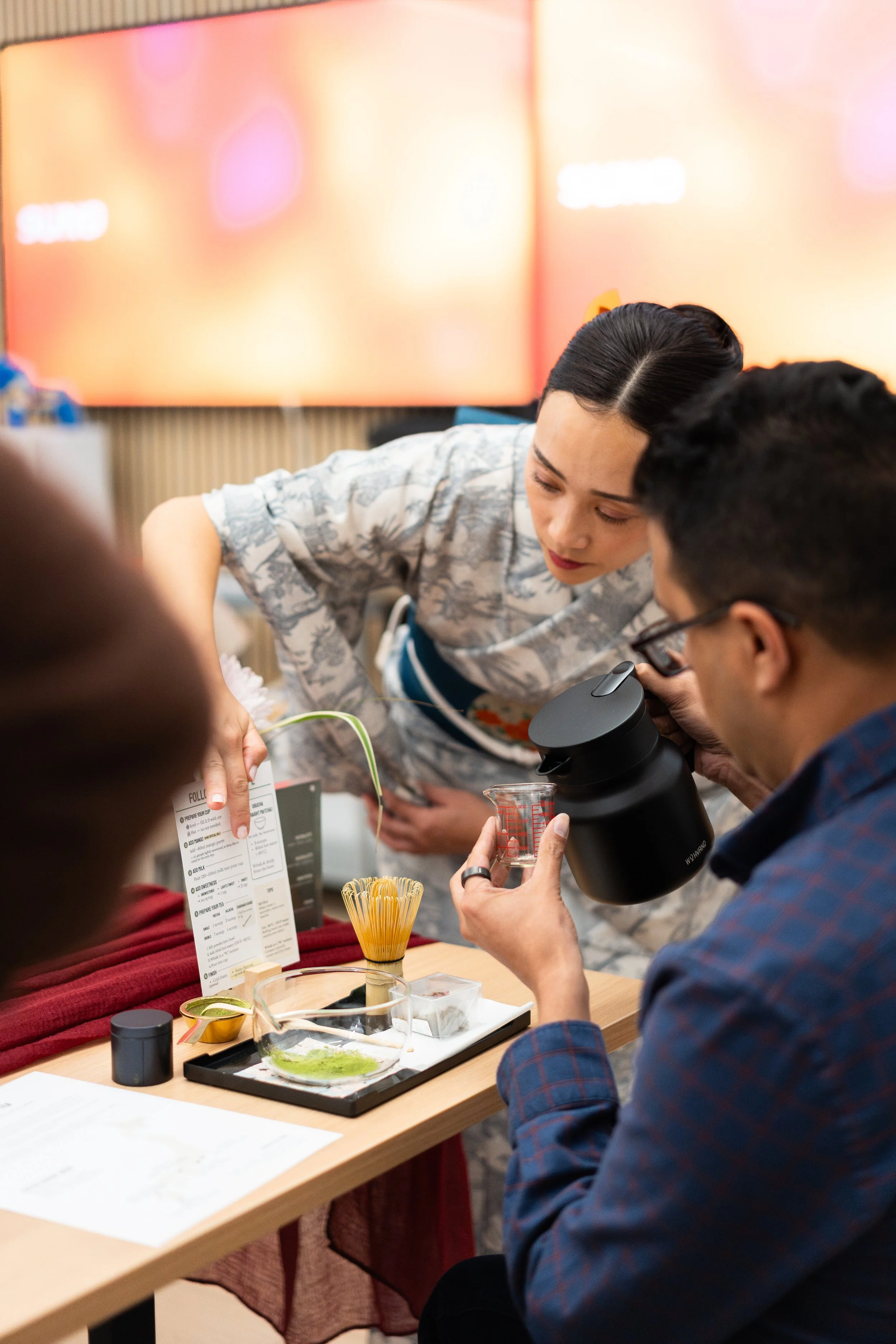 Hands-on drink making