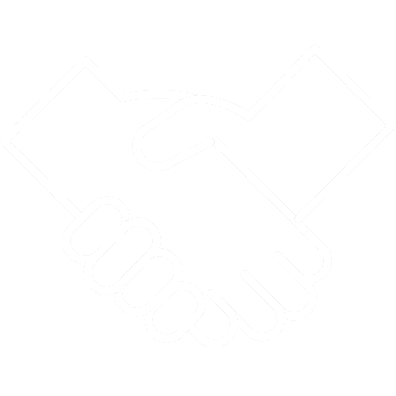 Icône de deux mains qui se serrent la main, représentant un accord ou une entente.