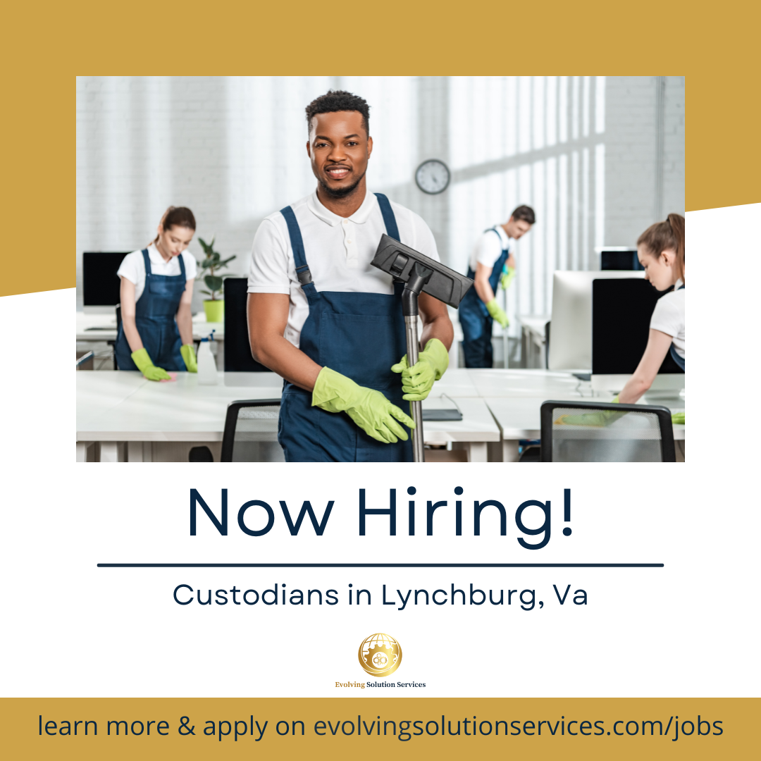 Lynchburg, VA - Custodian - Pay: $14.03 / HR