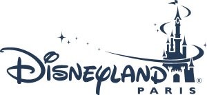 Disneyland Paris logo with a stylized Sleeping Beauty Castle and the wordmark 'Disneyland Paris'