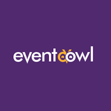 Eventcowl logo with purple background and white text