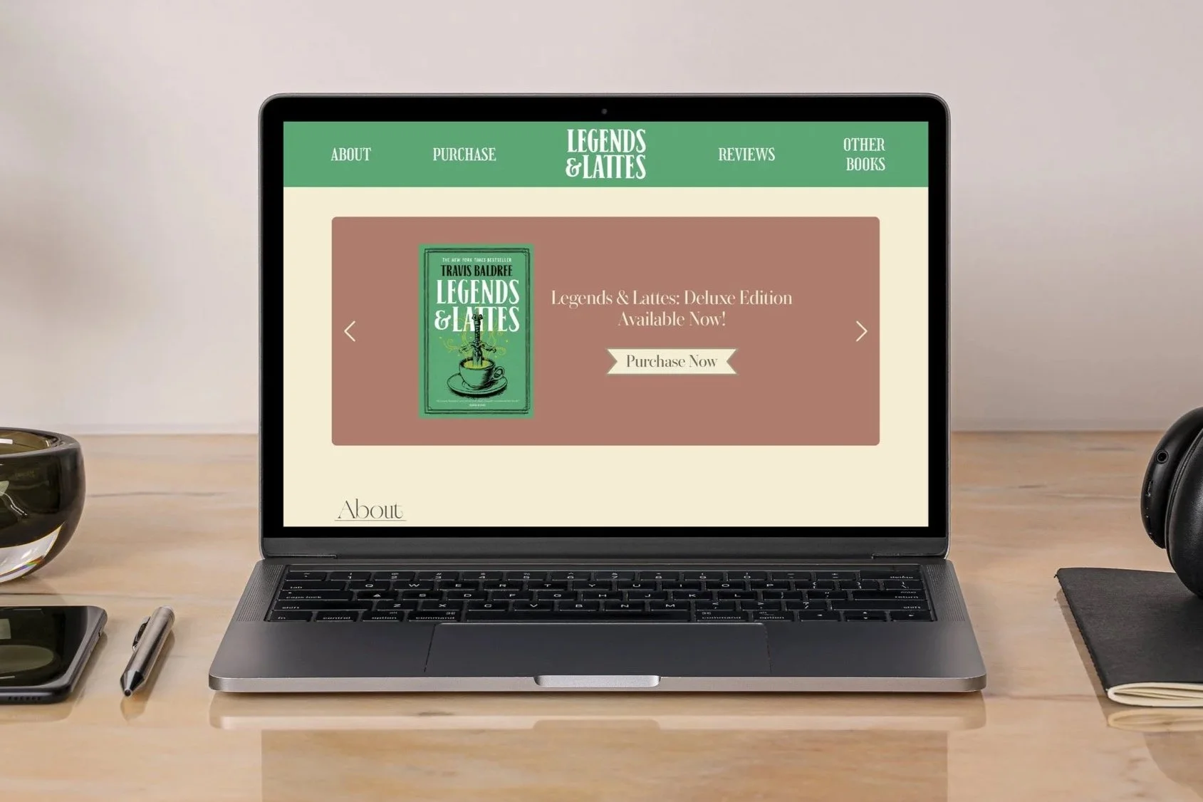 Book Marketing Website Design