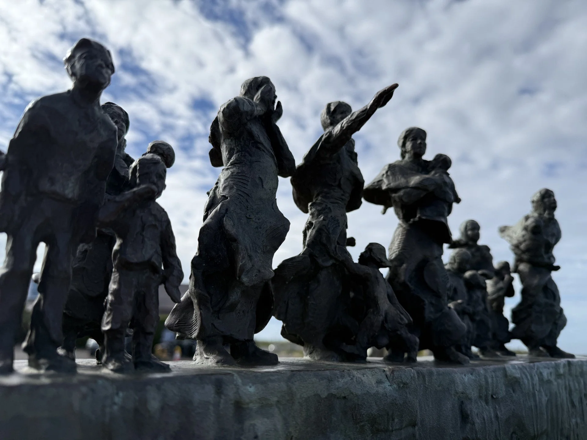 Eyemouth Fishing Disaster monument in the Scottish Borders