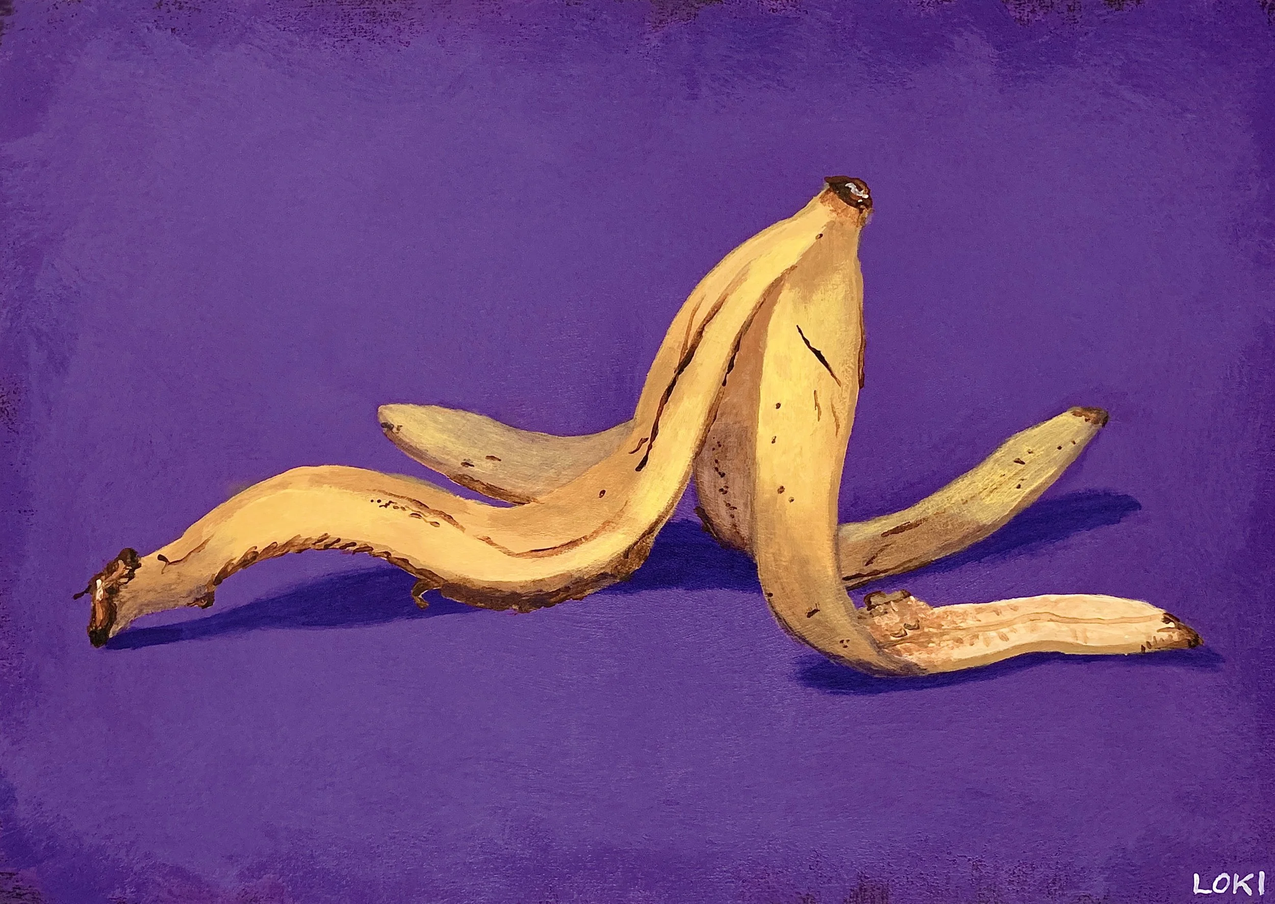 'Peel Discarded' (acrylic on card)