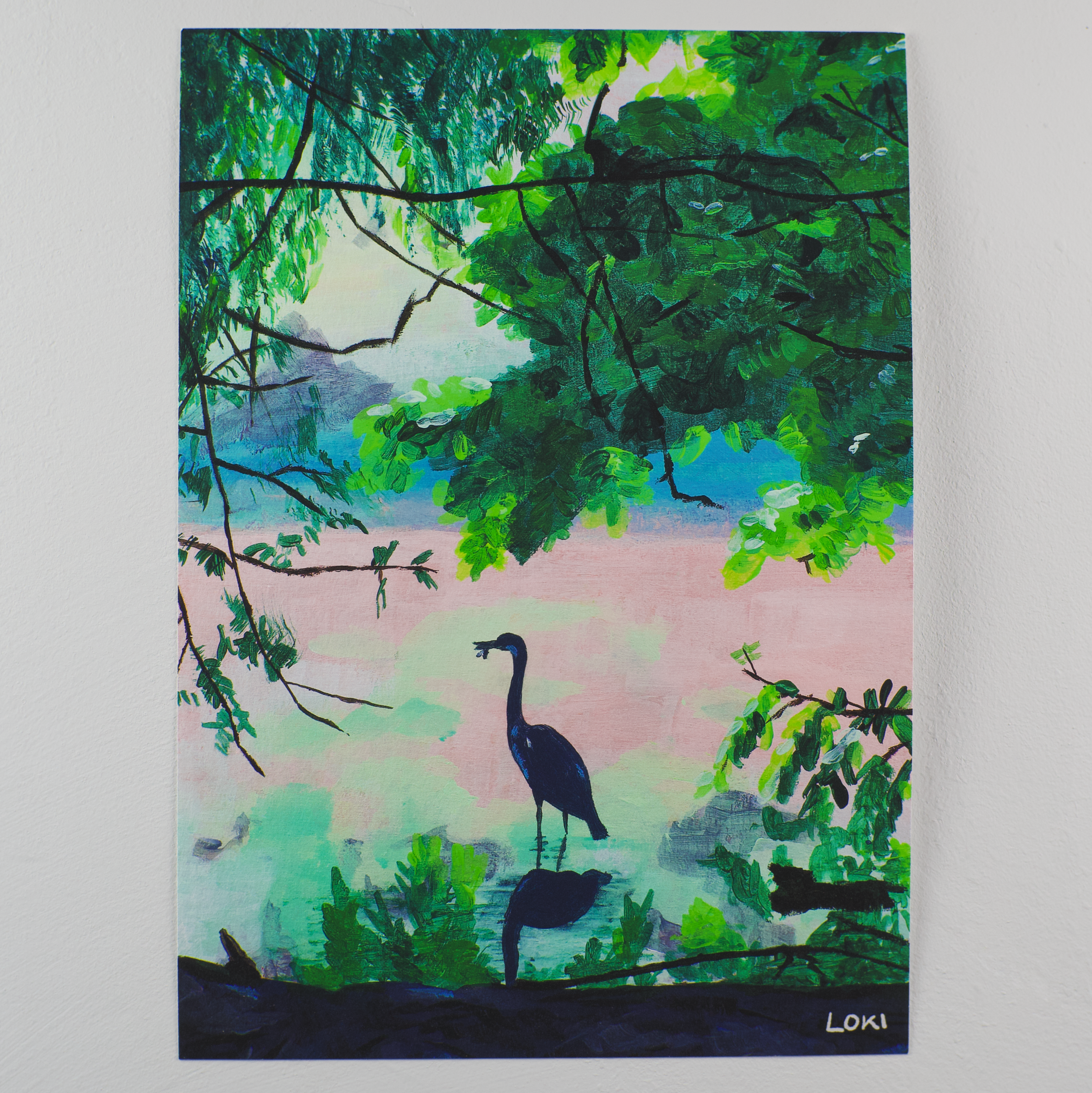 'A Watcher in Vondelpark' Giclée Print