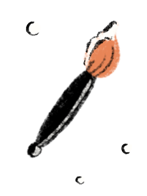 A matchstick with a burnt head.
