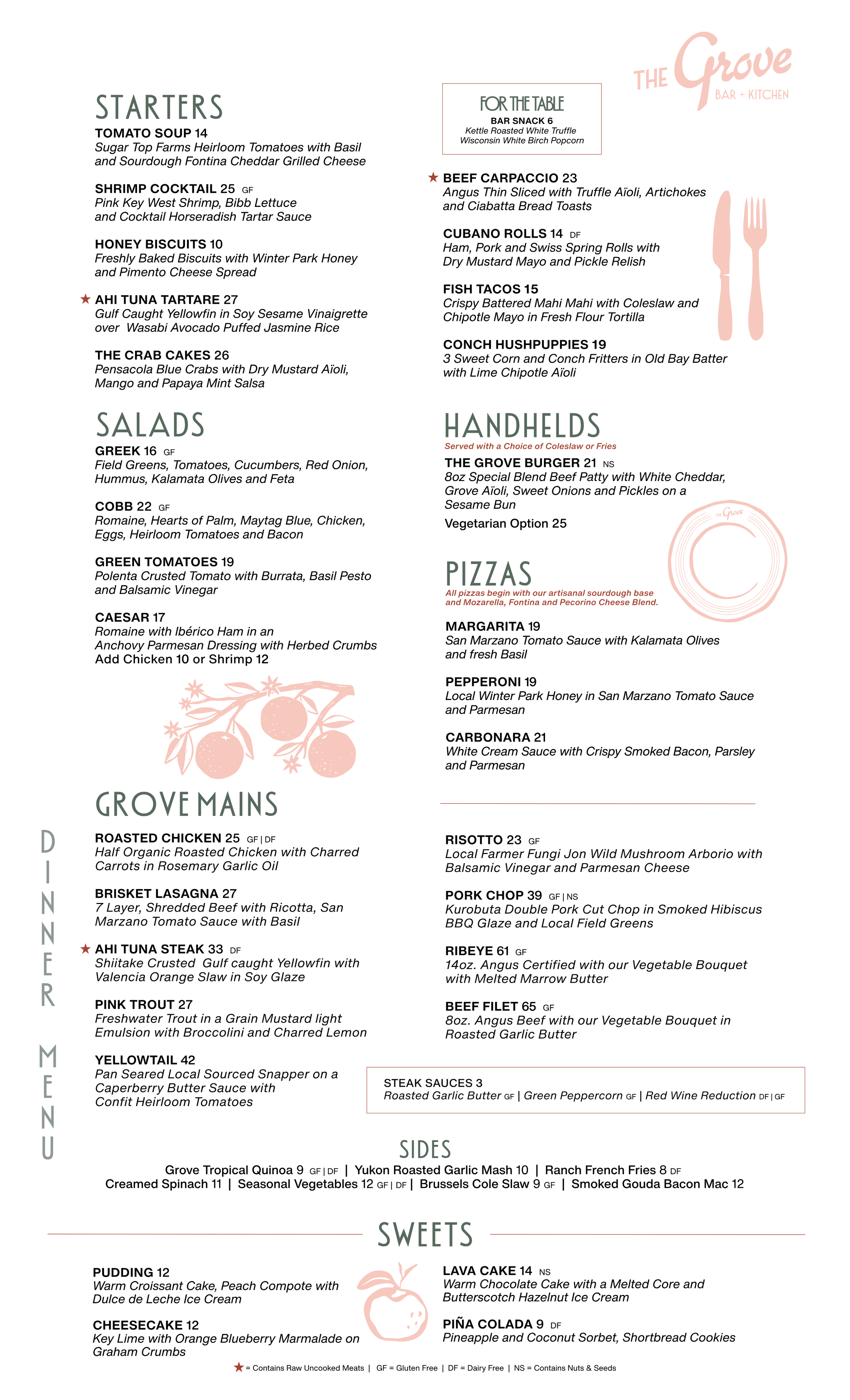 Menus | View Menus & Make Reservations — The Grove Bar + Kitchen