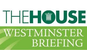 NADSN | National Association of Disabled Staff Networks | The Logo for “The House Westminster Briefing,” Featuring a Green Portcullis Emblem Within the Word “HOUSE”
