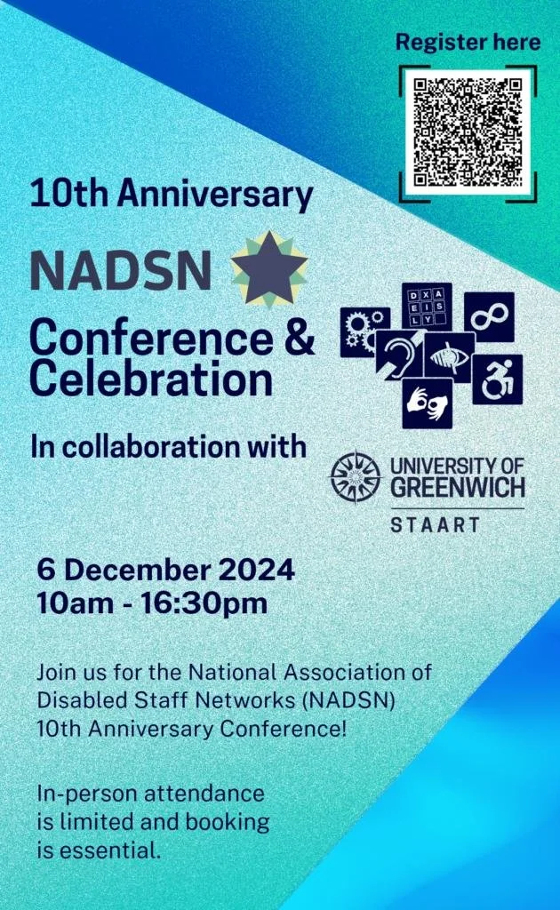 NADSN | National Association of Disabled Staff Networks | 10th Anniversary Poster | Conference and Celebration