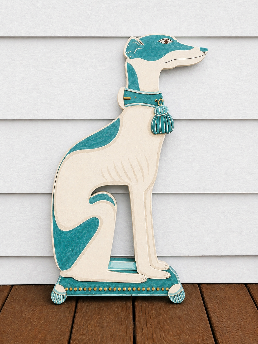 Whippet (White/Turquoise)