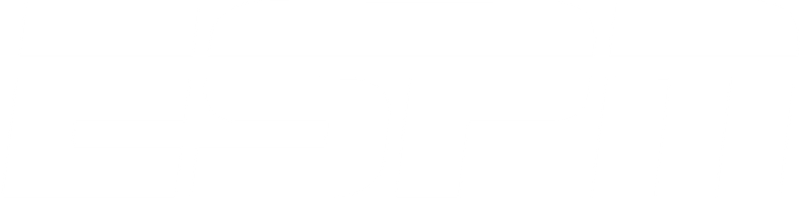 Close-up of the ESPN logo on a black background.