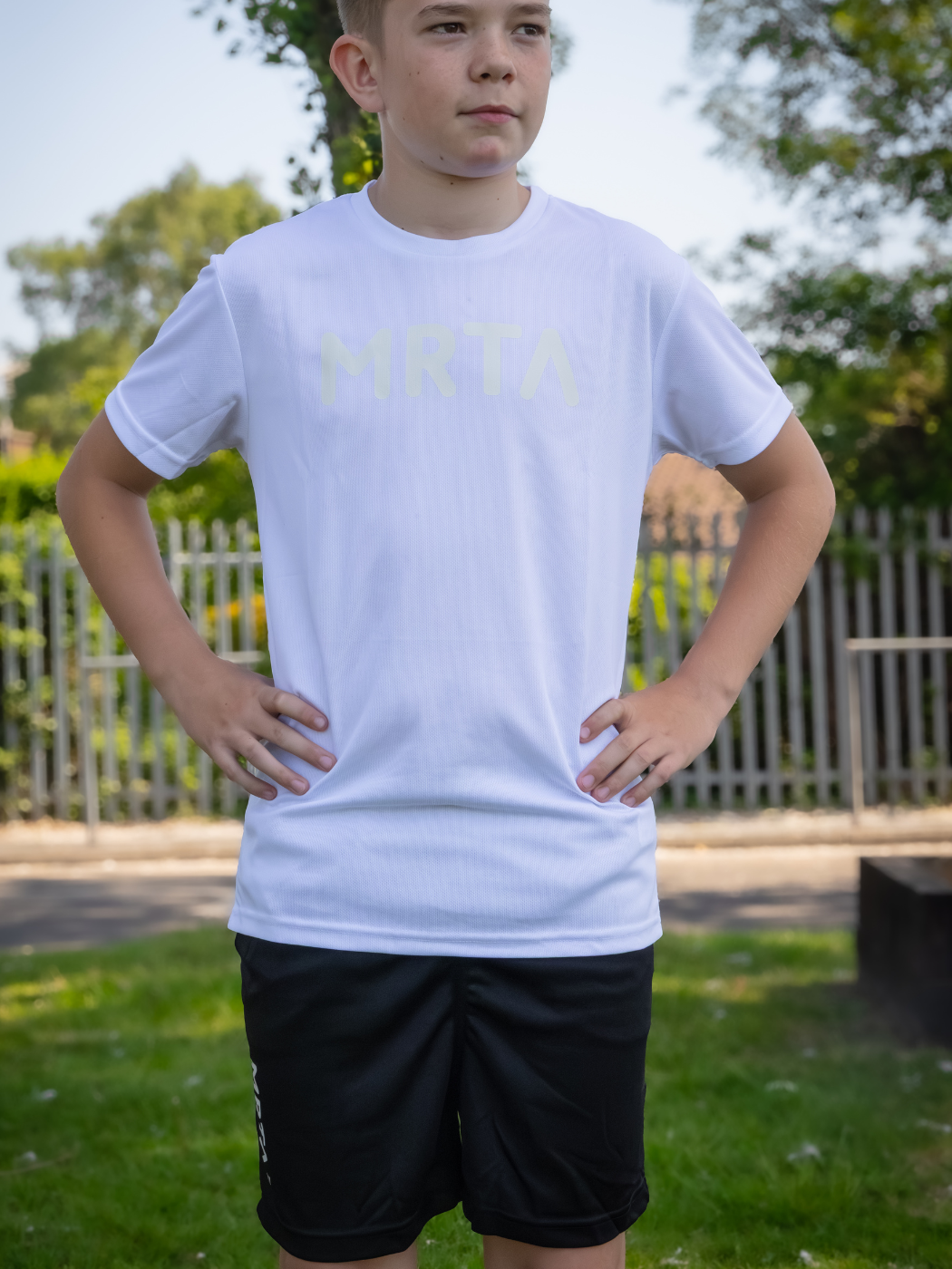 White Junior Training Tee.png