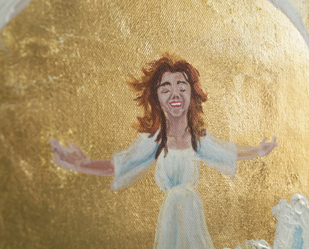 Detailaufnahme, Kunstwerk Psalm 27, Prophetisches Kunstwerk