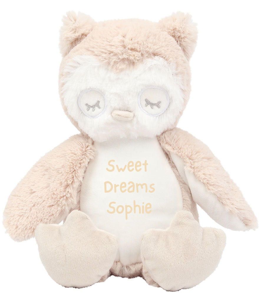 Owl. Colour cream 22cm