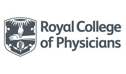 Royal College of Physicians logo featuring a shield with a tree and a hand, and the text 'Royal College of Physicians'