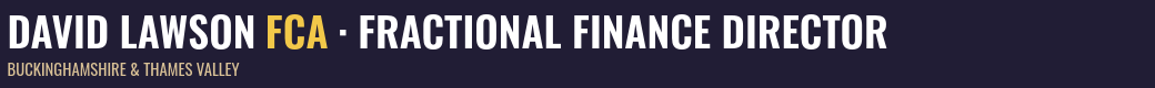 David Lawson FCA · Fractional Finance Director