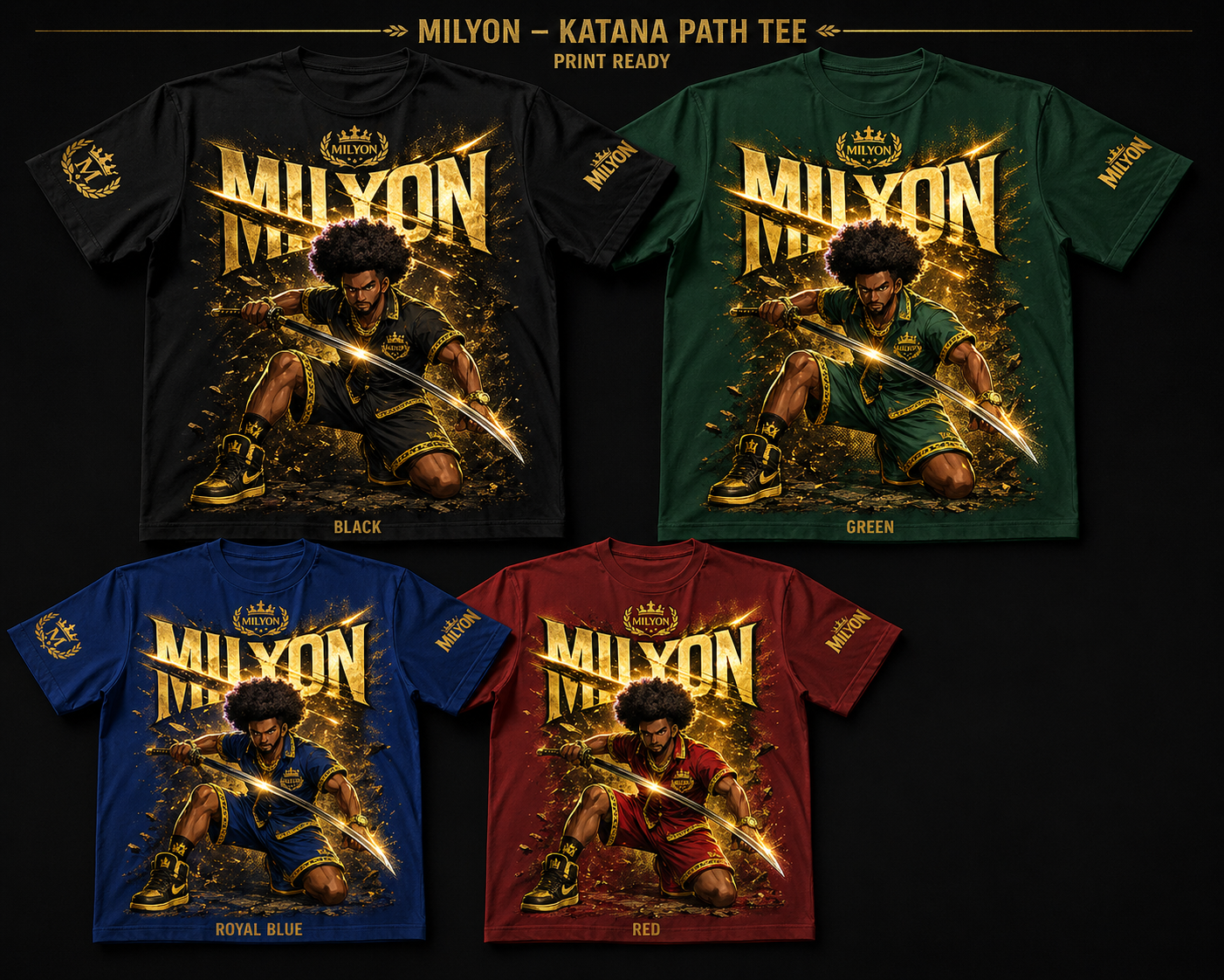 MILYON Afro Warrior Limited Edition Tee