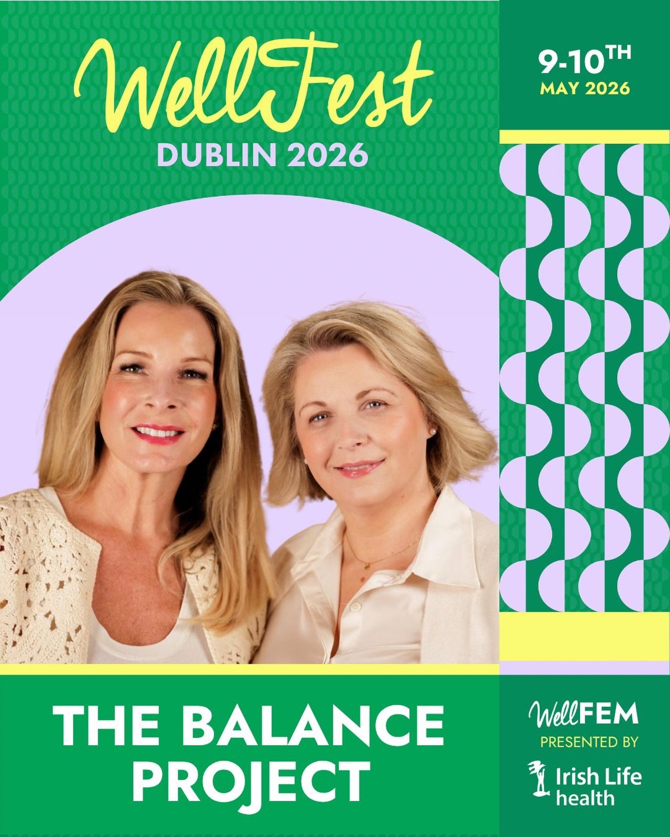 Join us at @wellfestirl on Saturday, May 9th at 1:15pm at the Wellfem stage presented by @irishlifehealth.

Together we will be unpacking hormonal health, demystifying the science, sharing lived experiences and exploring practical ways women can feel