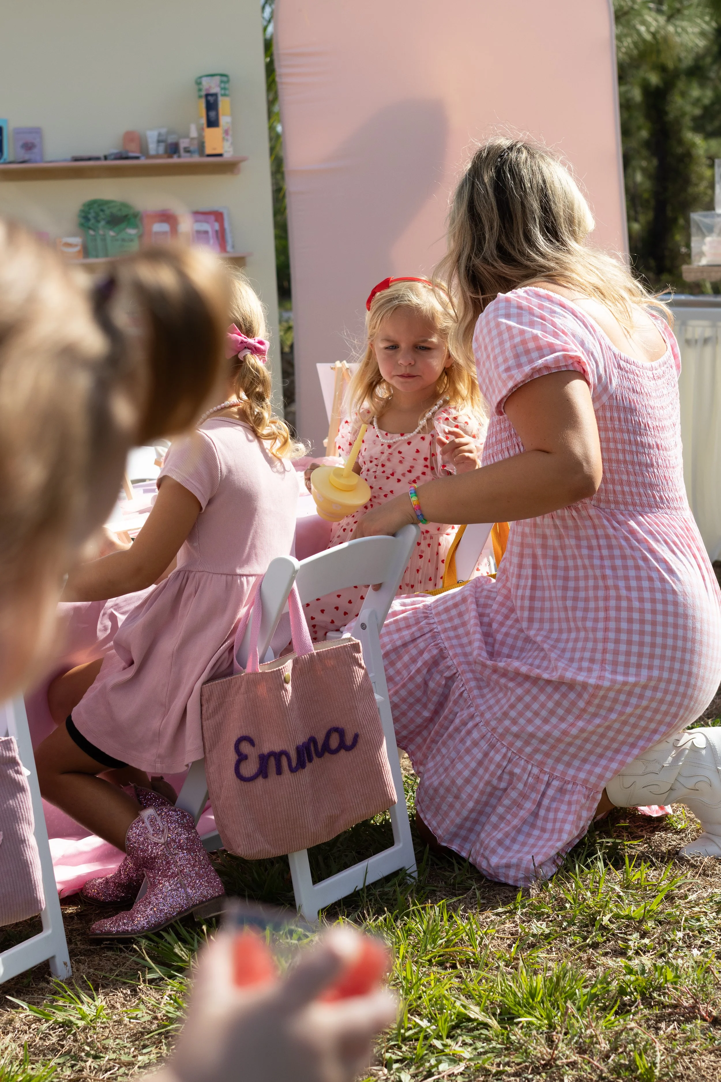 Little Girl(S) with Mom at event