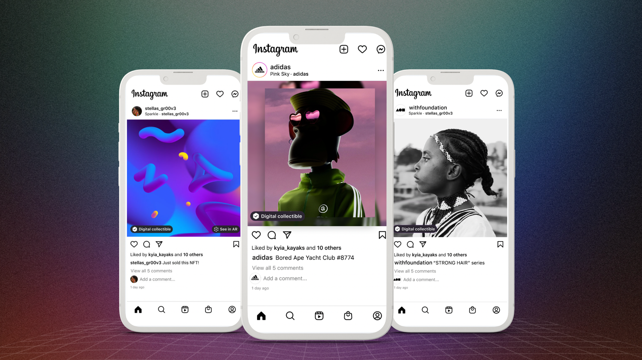 Instagram: Tokenised Collectables