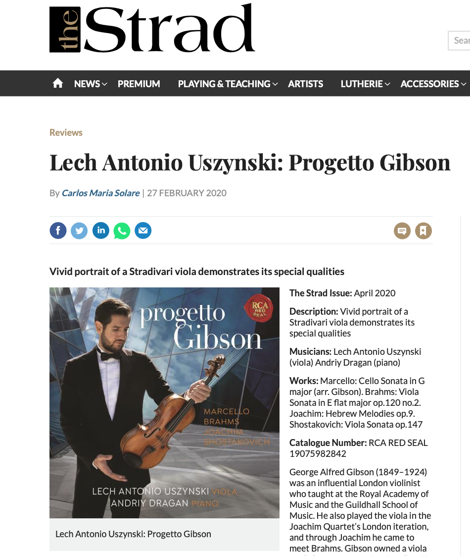 The Strad magazine - Read full review