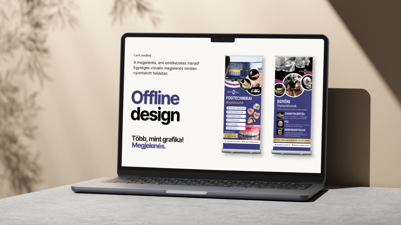 Offline design referencia projekt Caroconsulting.