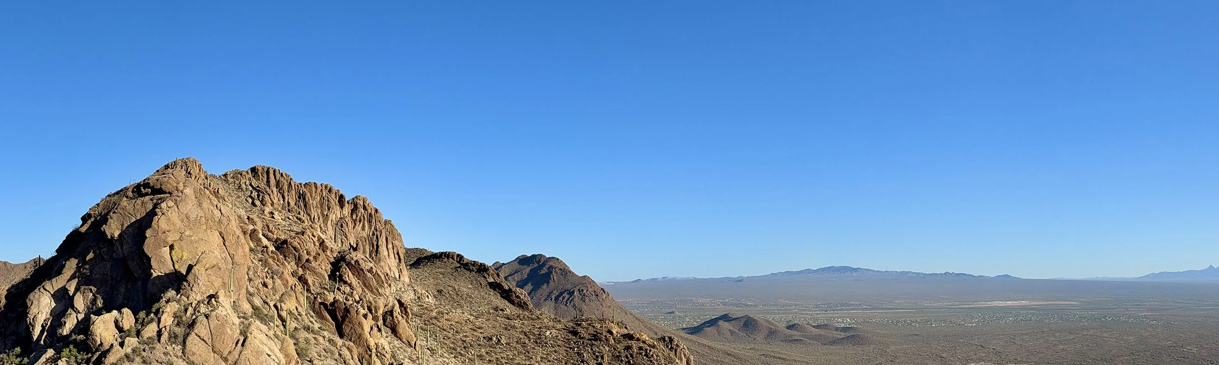 The south view of Tower Peak, Golden Gate Mountain, and Keystone Peak.