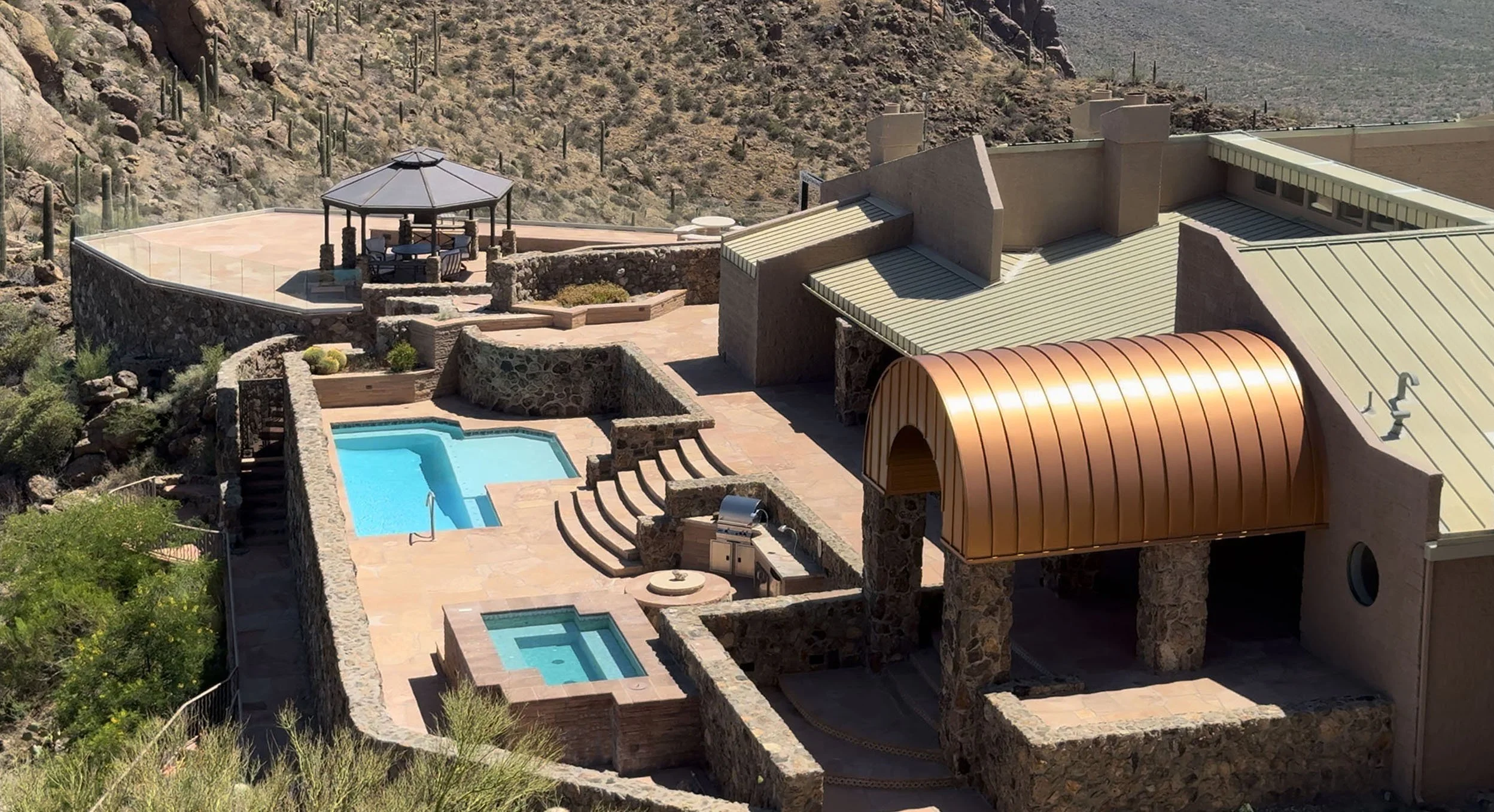 14 Pool and Spa from Hill Rev.jpg